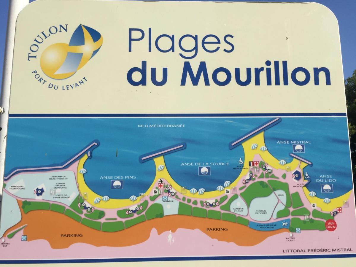 Goeland 3, Climatise, Wifi, Balcons Petite Vue Mer Laterale Au 3 Eme Etage Sans Ascenseur Toulon Exterior foto